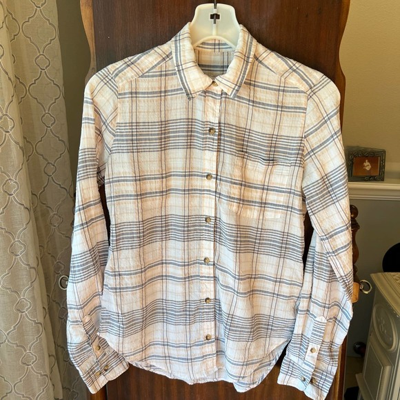 Abercrombie & Fitch Plaid Flannel Button Down Shirt Size XS - Picture 1 of 11